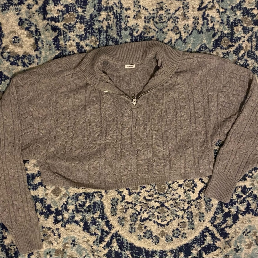 garage knit cropped sweater